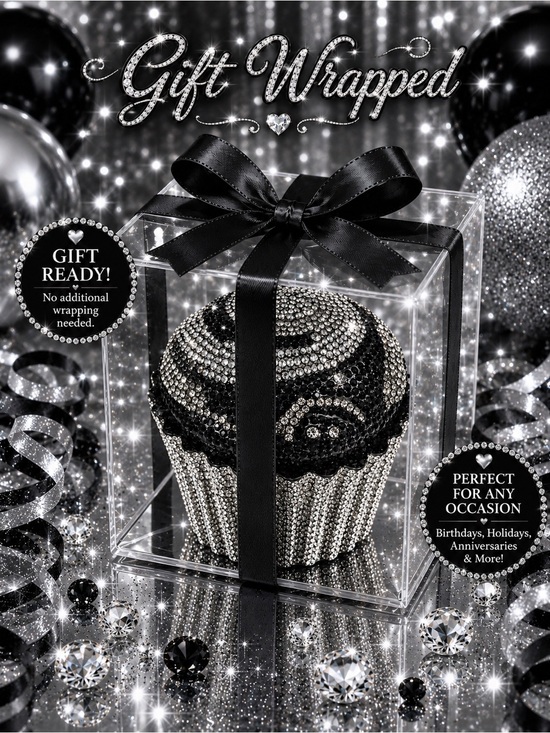 Sparkling Bling Things Handbags - NWT Cupcake Purse Sparkling Bling Swarovski Rhinestone Crystal Clutch Bag +Gift